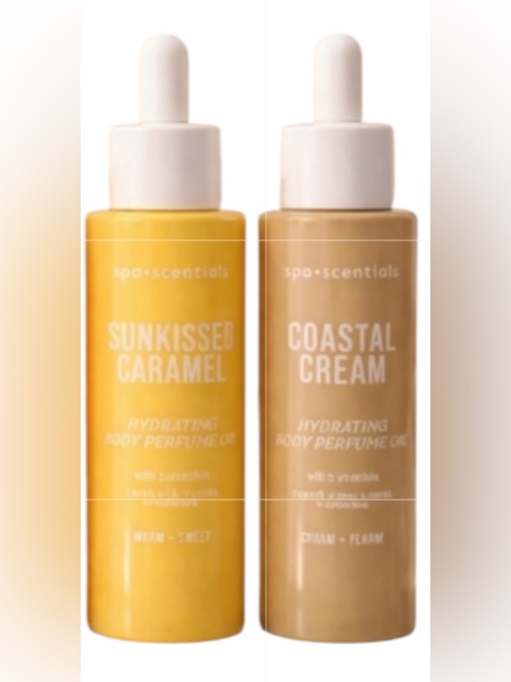 Sunkissed Caramel  & Coastal Cream Hydrating Body Perfume Oil -